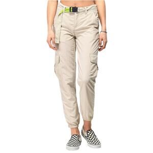 Ninth Hall Women's Beige Rainy Day Cargo‎ Pants Size XL NO BELT